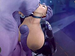 BLACK WIDOW Takes Monster COCK in Her Big Ass!