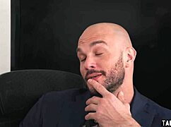 blonde tgurl secretary brittney kade struts in for birthday bareback anal with big cock