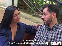 Filthy La Rola Tempts Mike Zander's Petite Taboo Tits With Hardcore POV Blowjob