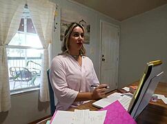 Step-mom with big tits rides monster cock doggystyle then cowgirl bent over blowjob