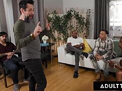 Sexy nurse summer vixen caught riding student cock then gangbanged in all holes