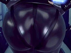 BLACK WIDOW Takes Monster COCK in Her Big Ass!