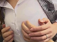 Drunk Boss Creampies Nana Ueyama's Big Tits In Empty Office After Hours