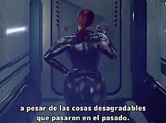 BLACK WIDOW neemt monster pik in grote kont!