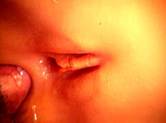 check out this cute fuck doll's big shaved pussy taking double toy anal close-up