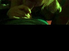 sexy blonde shares a steamy smoke break with her guy