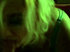 sexy blonde shares a steamy smoke break with her guy