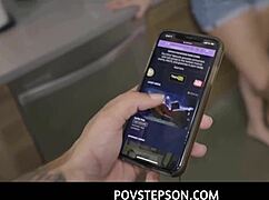 povstepson milf stepmom joslyn jane kneels for his dream blowjob