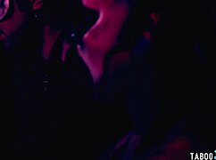 hey milf gets shy teen into public strapon double penetration