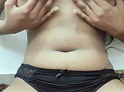 Solo Indian Hottie Fingers Boobs And Tight Pussy Workout