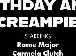 damn, brunette babe Carmella Clutch just got that anal creampie from Rome Major, so hot