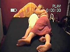 bisexual guy fresh from bath makes out with girlfriend on bed till creampie finish