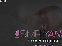 Katrin Tequila's tight teen ass pounded hard, gaping after anal then cum in mouth?