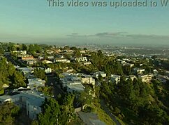 In an LA bedroom three hot guys launch bareback threeway with big black cocks ball licking and sloppy deepthroats