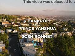 In an LA bedroom three hot guys launch bareback threeway with big black cocks ball licking and sloppy deepthroats