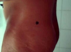 i-i'm shaving this monster cock so careful... damn it's huge and sexy