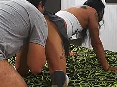 flipping up that schoolgirl microskirt to pound her till cream drips out