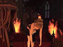 Horny Goth And Church Girls Summon Monster Demon Cock For Wild Pussy Pounding In Sims 4