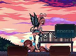 Anime monster girl takeover hentai with creampie blowjob animations