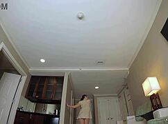 misty lovelace struts sexy fashion show teasing see-through panties