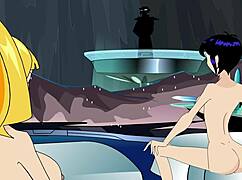 wanna see this 3way blonde redhead lesbian flashing group animation part 02?