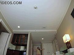 misty lovelace struts sexy fashion show teasing see-through panties