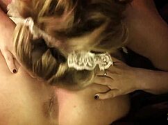 bisexual maids licking pussies then men join for double penetration cumshots