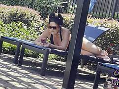 hey stacxxxs brings hawaiian angel for a wild pool day with bareback riding and creampie fun