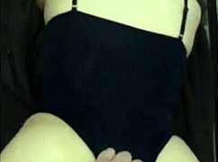 damn doña mary looks so hot in that sexy lingerie at her place