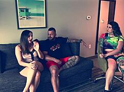 amateur couple tries missionary position with step-sis in homemade scene