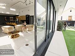 i catch you cheating and my heart races as i join the steamy ffm threesome