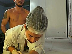 what happens when nurse's soft hands spark a raging boner in her patient workout?