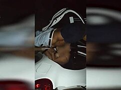 Dogging slut bends for neighbor's huge cock creampie while cuck hubby watches!