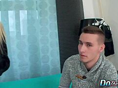 Blonde Housewife Vanessa Hell Ass Fucked Doggystyle While Cuckold Husband Watches