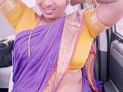 Intrigued by indian maid's dirty talk during wild car sex ride?