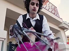 Edward plants long cock thumb in Jessica Ryan and Annie King hot cougar pussies