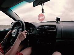 long haired teen sucks huge cock and rides for drivers license