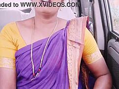 Intrigued by indian maid's dirty talk during wild car sex ride?