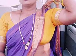 Intrigued by indian maid's dirty talk during wild car sex ride?
