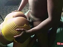 crazy hot babe bent over dripping wet pussy fucked doggystyle till tits bounce 😍🔥