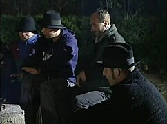 Gypsy queen takes outdoor doggystyle pounding, cumshot facial finale