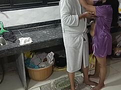 indian couple homemade kitchen sex with kissing 😘👫