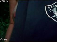 Wifey Flashes Massive Tits on Street Dare!