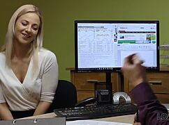 i give my shaved pussy to the loan agent nathaly style