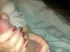 Wife Jerks Monster Cock Till Explosion!