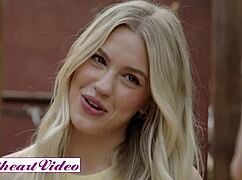 Two Hot Blondes with Big Tits and Piercings Lick Clits in Face Sitting Lesbian Action