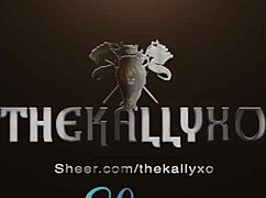 Kally Xo in sheer outfit takes monster black cock ass to mouth!