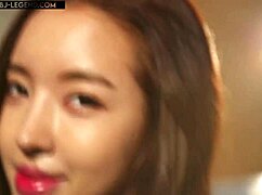 korean bj model blue21 strips nude for hot solo action