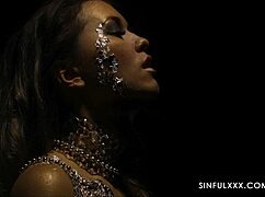 MISHA CROSS FUCKS ARTIST'S MONSTER COCK CLOSE-UP CUMSHOT BLAST!