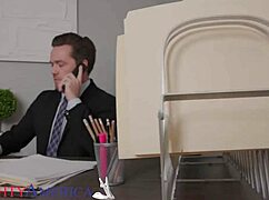 ever wonder if sexy secretary kayla kayden rides boss cock at work